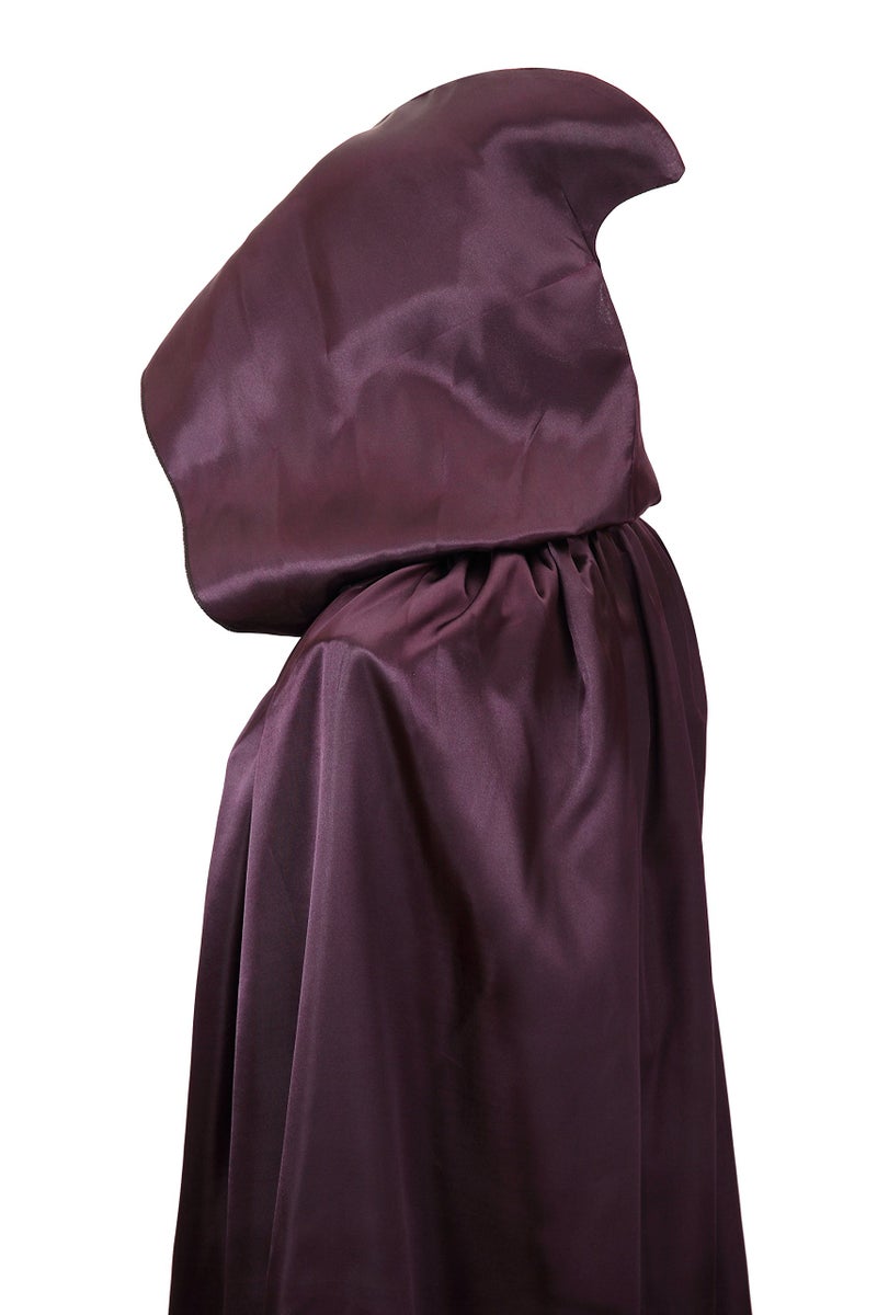 VGLOOK Unisex Hooded Halloween Christmas Cloak Costumes Party Cape Purple - Image 3